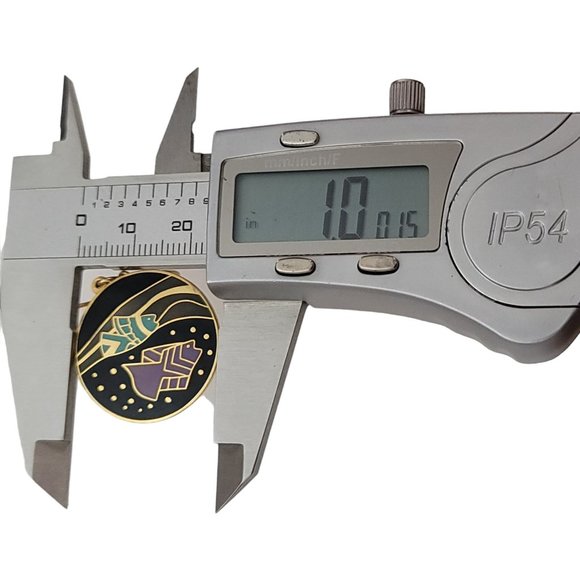 Laurel Burch Purple Green Black Enamel Tropical Fish French Hook Earrings, K895 - Picture 5 of 6